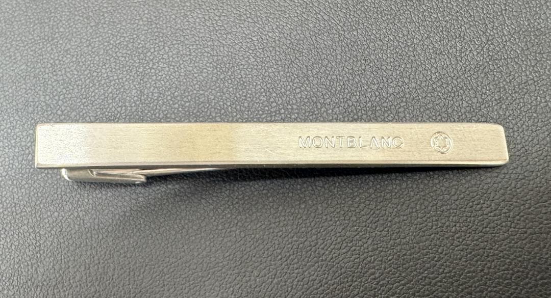 極美品★MONT BLANC モンブラン ネクタイピン ビジネス　シルバー系