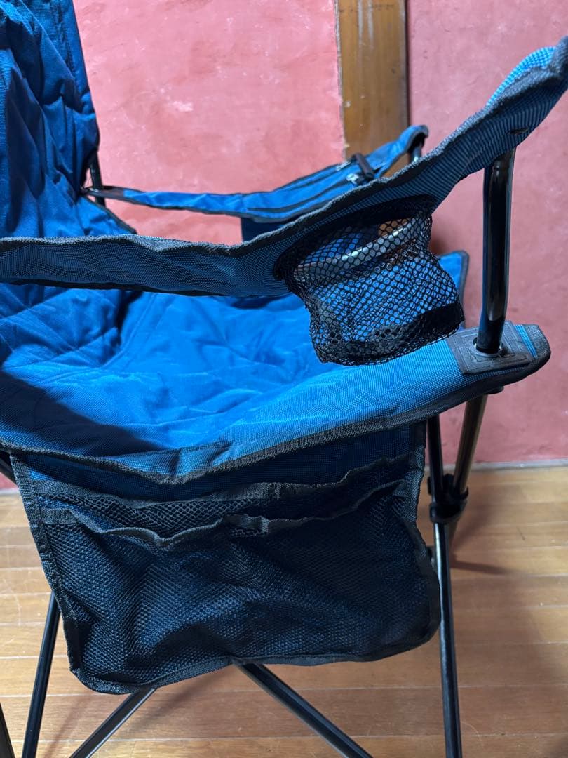 Coleman クーラー付きクアッドチェアネイビー 折りたたみチェア 2脚セット