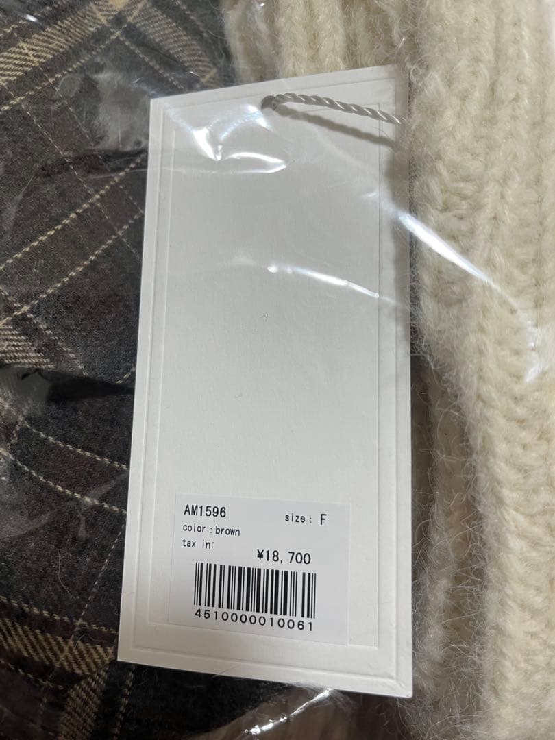 ワンピース Mimi check set mini dress brown