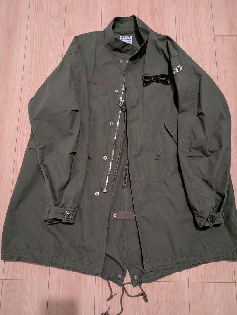 Wasted Youth verdy ミリタリージャケット オリーブグリーン