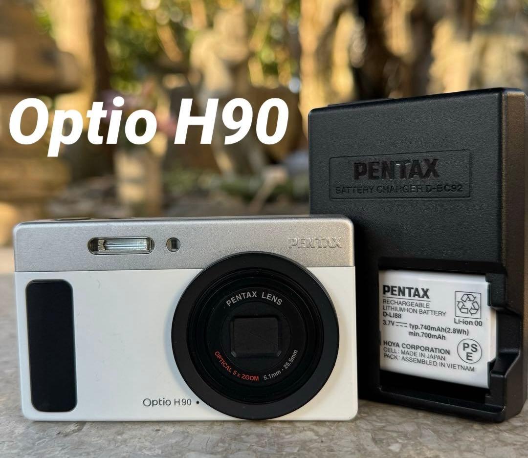 実写良⭕️外観美【動作確認済み】PENTAX OPTIO H90 コンデジ