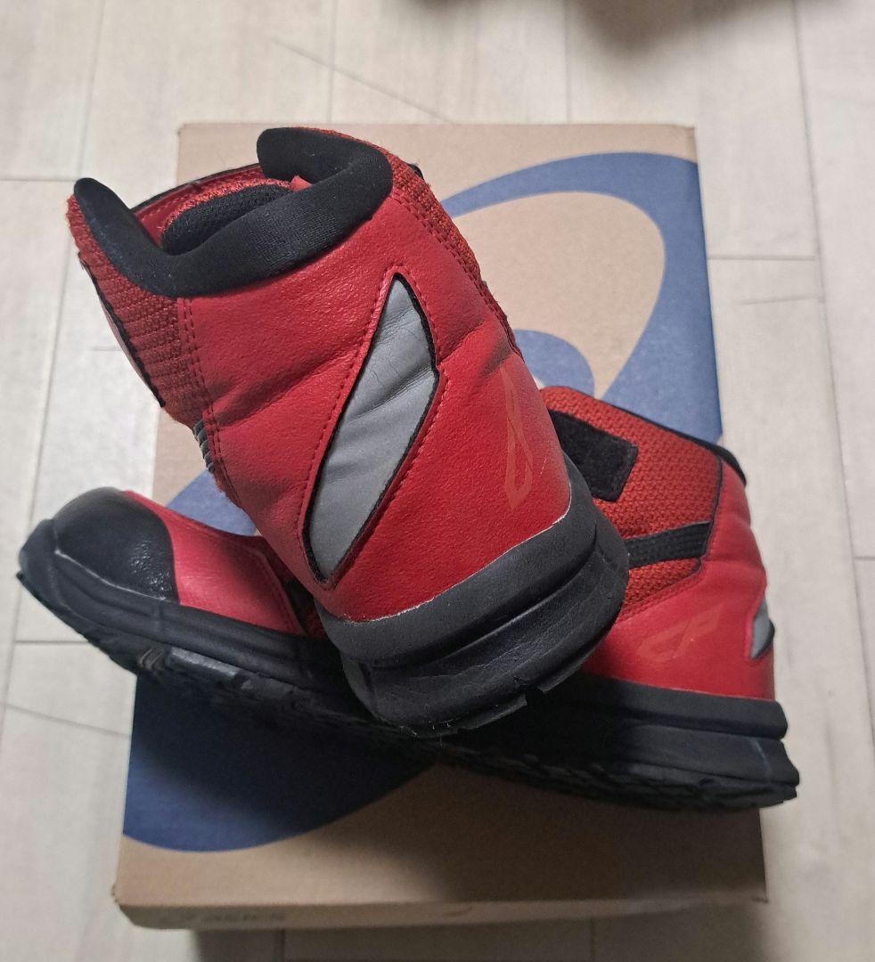 【美品】アシックス安全靴 26.5 ハイカットCP203 レッド×ブラック