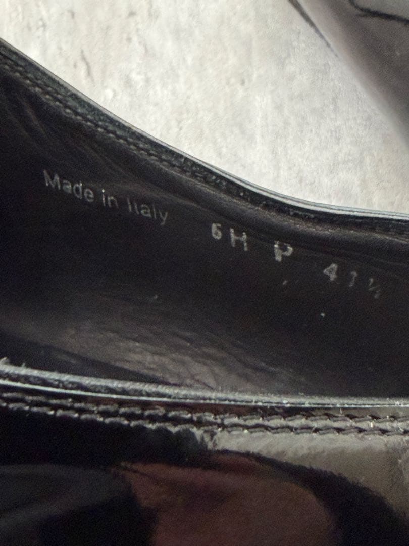 ディオールオム エディ期 パテントレザー レザーシューズ