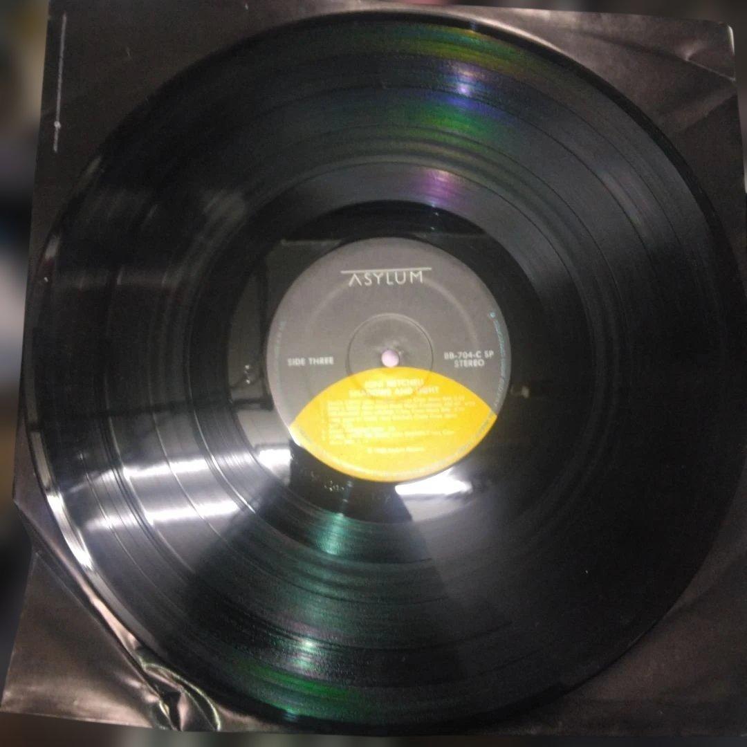 ['83年再発US盤2LP]ジョニミッチェル/シャドウズアンドライツ SPプレス