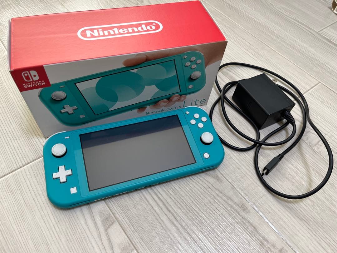 Nintendo Switch lite ターコイズ ACアダプター付【箱あり】
