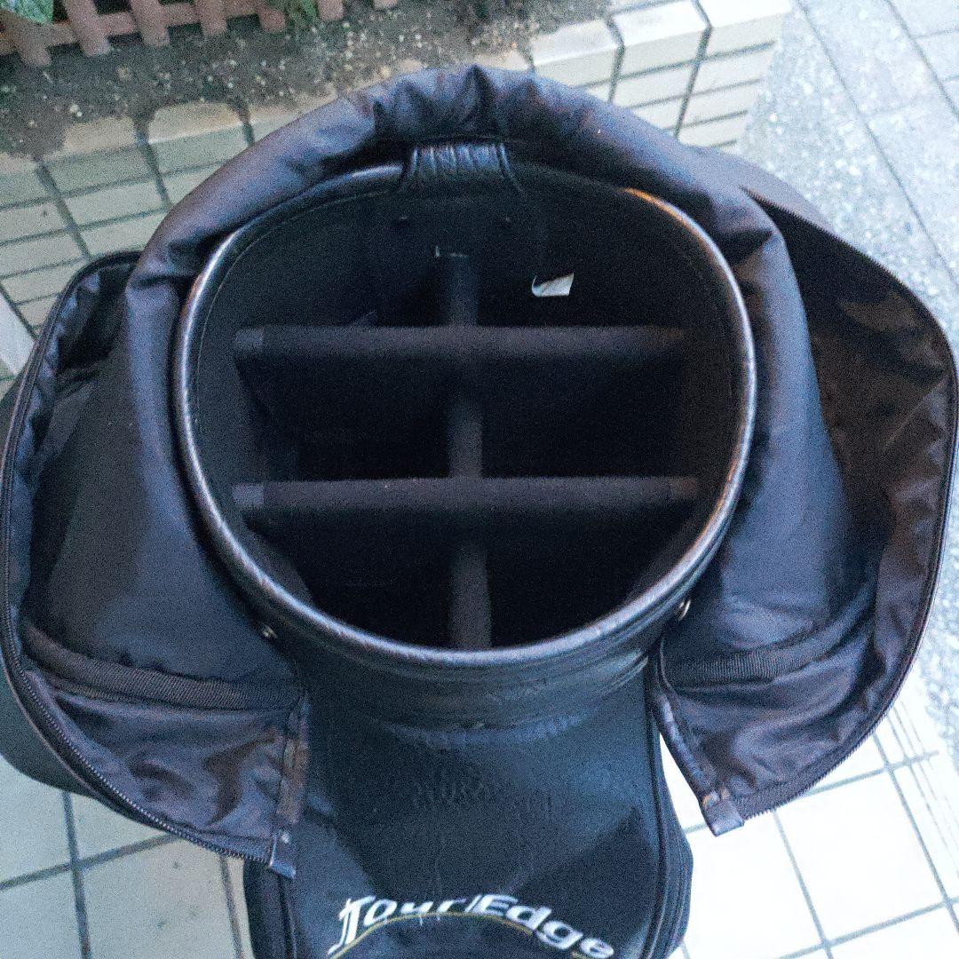 希少 TOUR EDGE キャディーバッグ ゴルフバッグ ブラック ツアーエッジ