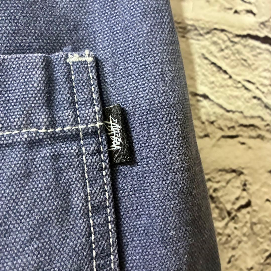 stussy ステューシー ダブルニーワークパンツ 32 ネイビー