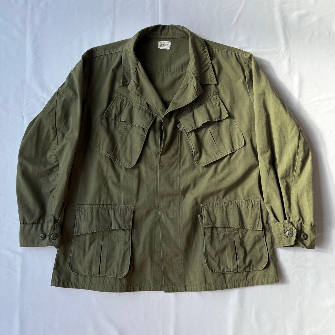 US ARMY FATIGUE JACKET リップストップ L-SHORT