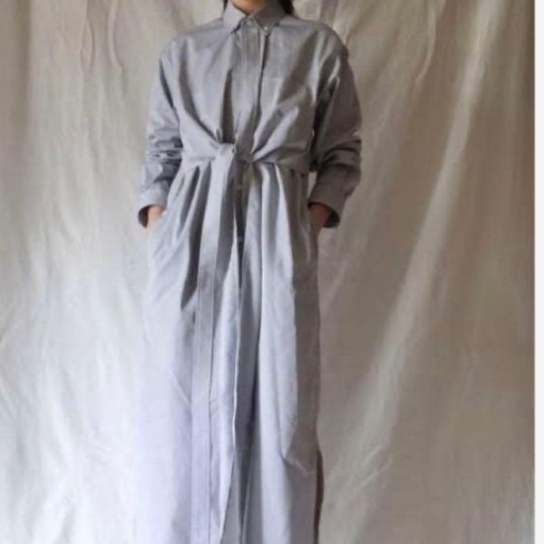 FUMIKA_UCHIDA Oxford chrome ロングシャツ 36