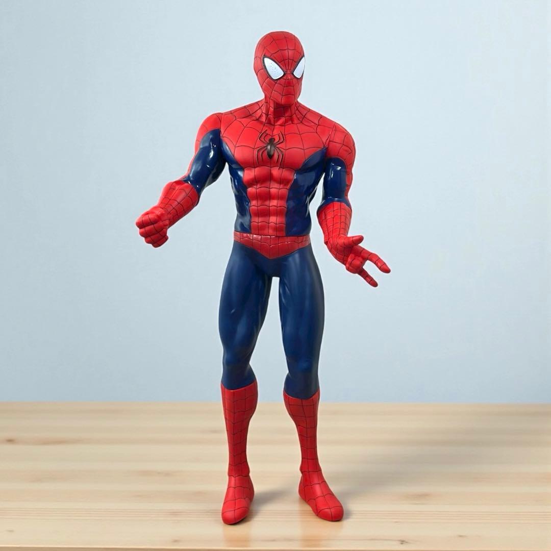 スパイダーマン80cm特大ソフビ フィギュア(訳あり)
