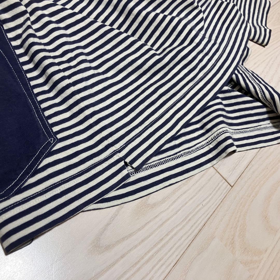 45R 天竺ボーダーの908オーシャンTシャツ ロンT カットソー　長袖