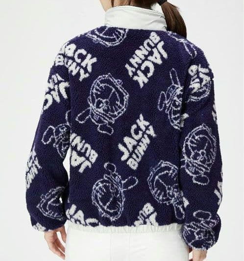 再再再値下新品ジャックバニー　ボアジャケット0ドラえもん紺グレー定価24200円