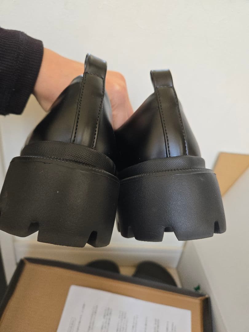 アダムエロペ レースアップシューズ チロリアンシューズ ブラック