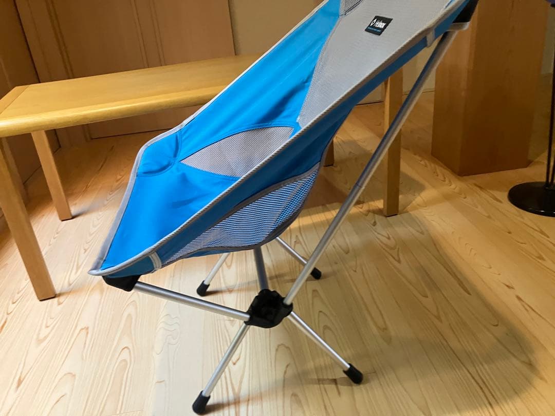 Helinox アウトドアチェア 青 メッシュ