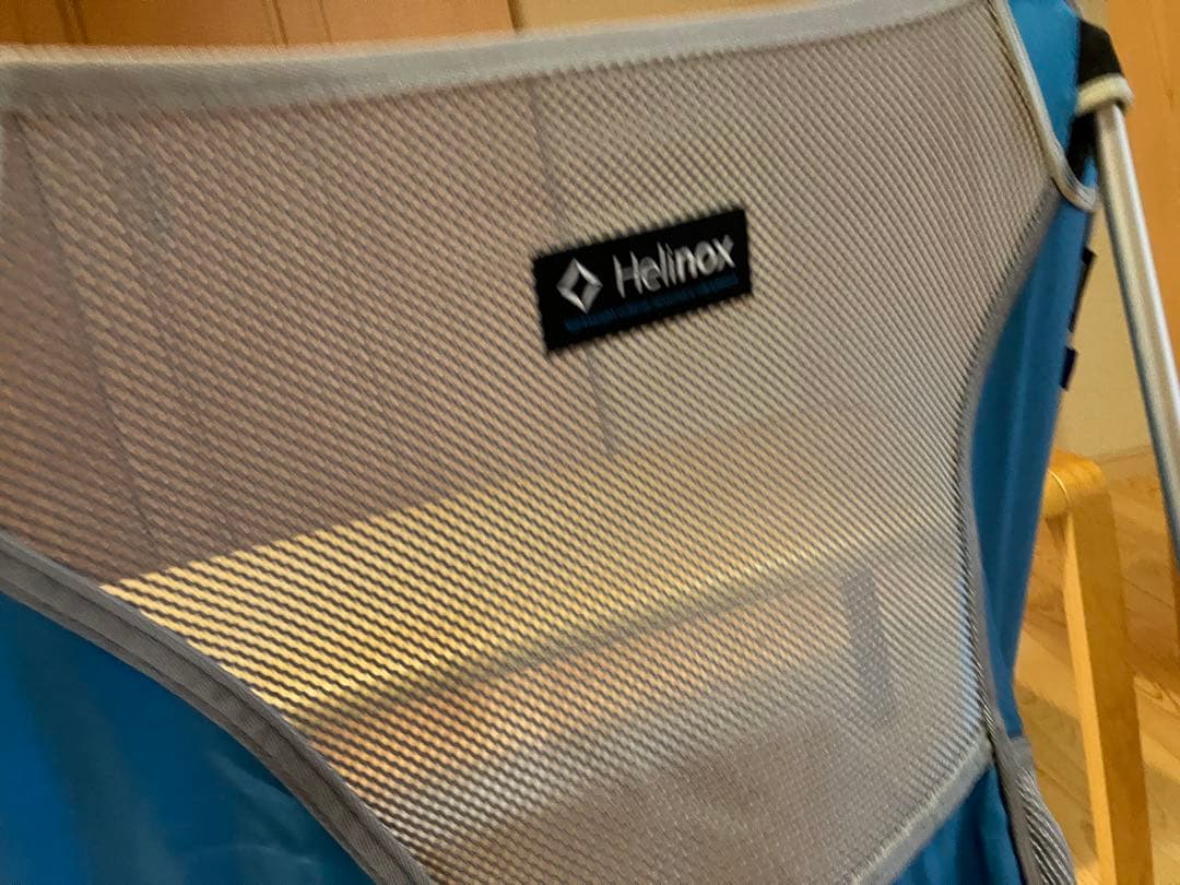 Helinox アウトドアチェア 青 メッシュ