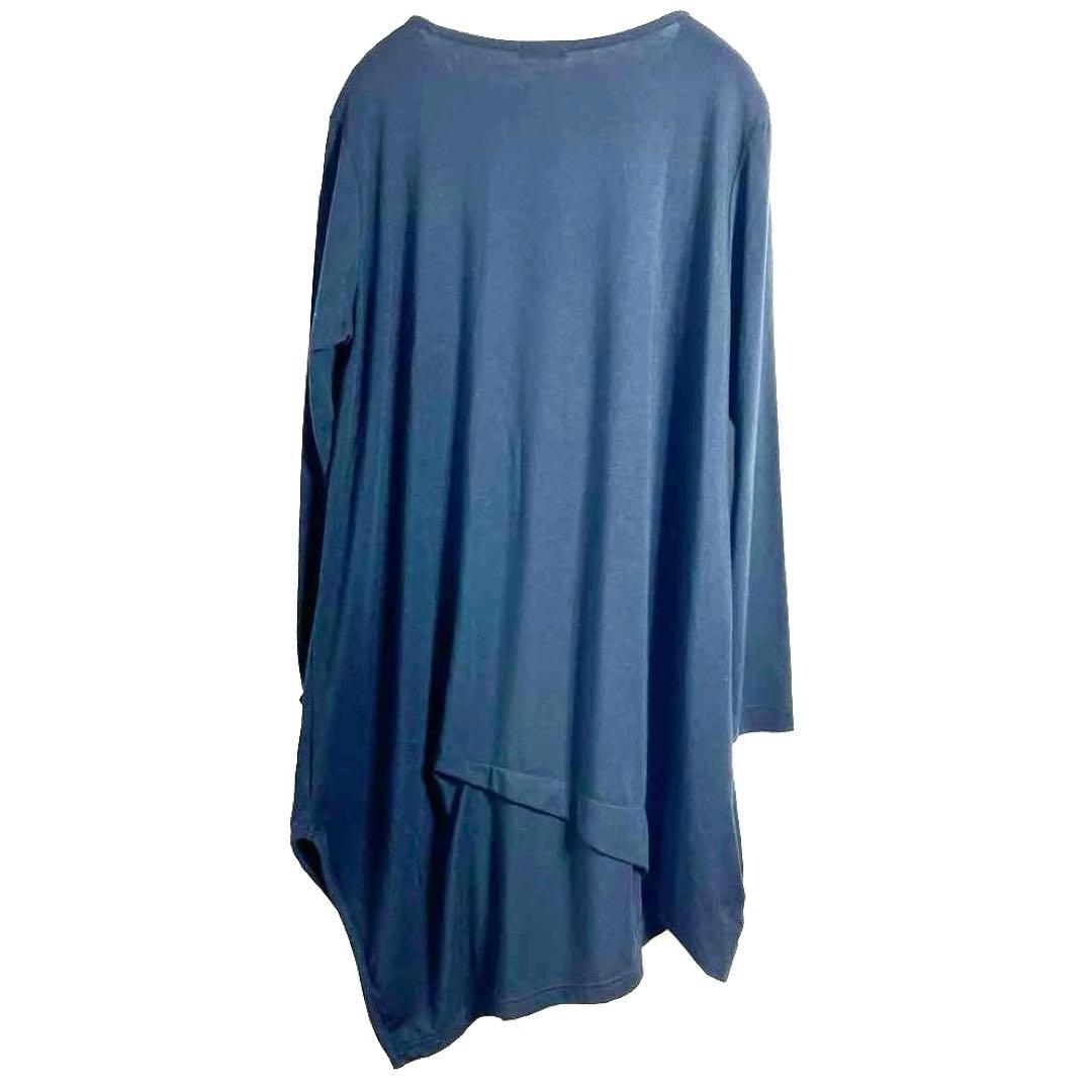 モユル　アシンメトリー　黒　長袖　チュニック　ワンピース　モード系