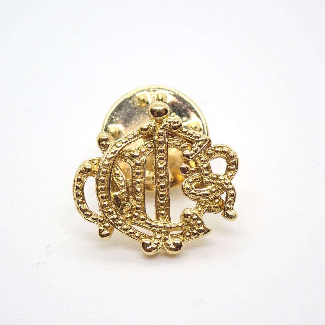 美品　クリスチャンディオール ピンバッジ　ロゴ　ゴールド