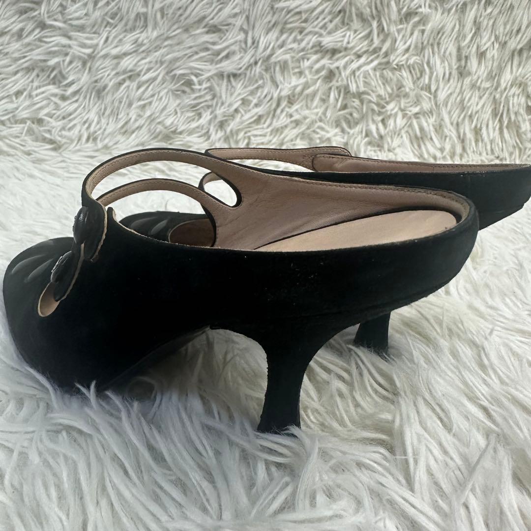 maako 様用CHANEL ブラック ストラップミュール サンダル 伊製