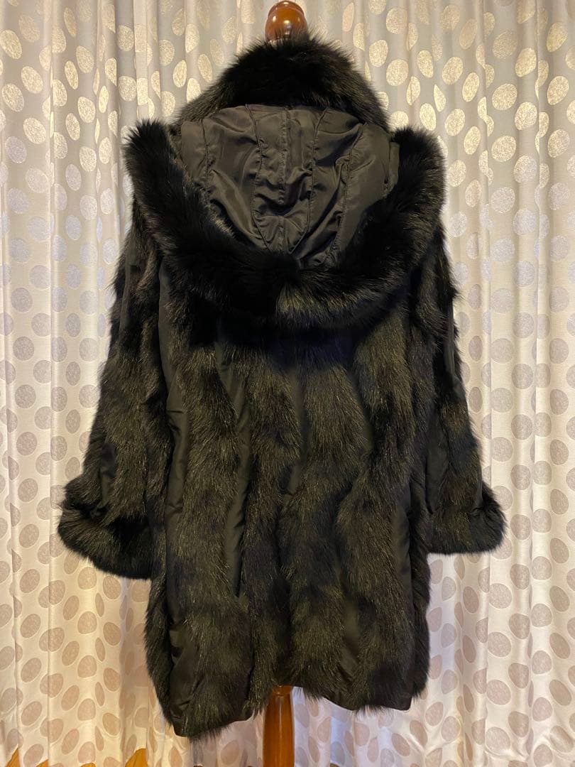 GRES BOUTIQUE グレファーシルク　リバーシブルコート XL