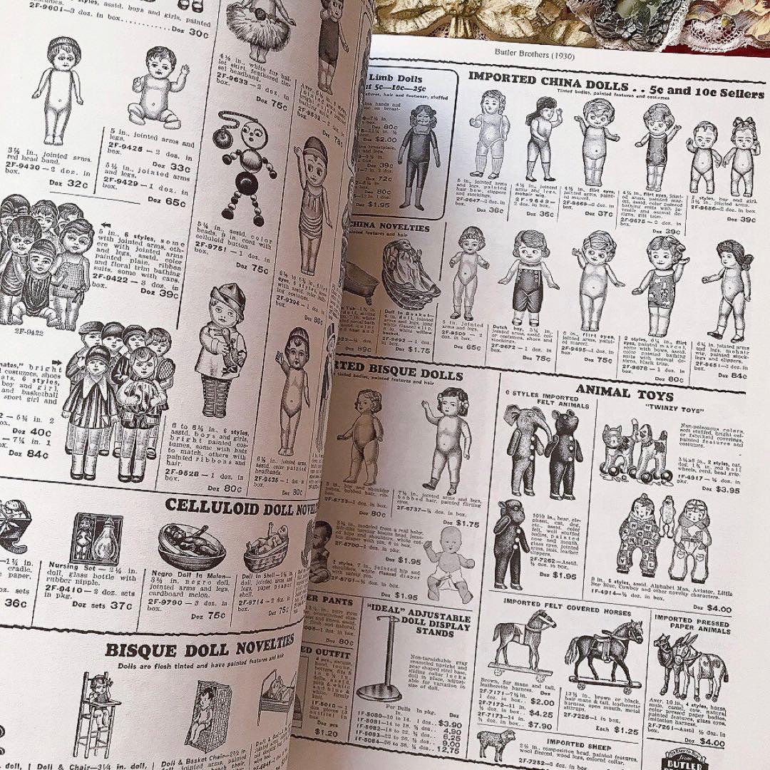 アンティークおもちゃ復刻カタログ ビスクドール テディベア♡ヴィクトリアン 広告