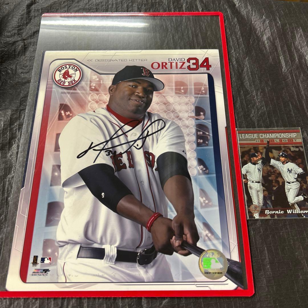 MLB ディビッド　オールティーズ 直筆サイン入りフォト　ボストンレッドソックス
