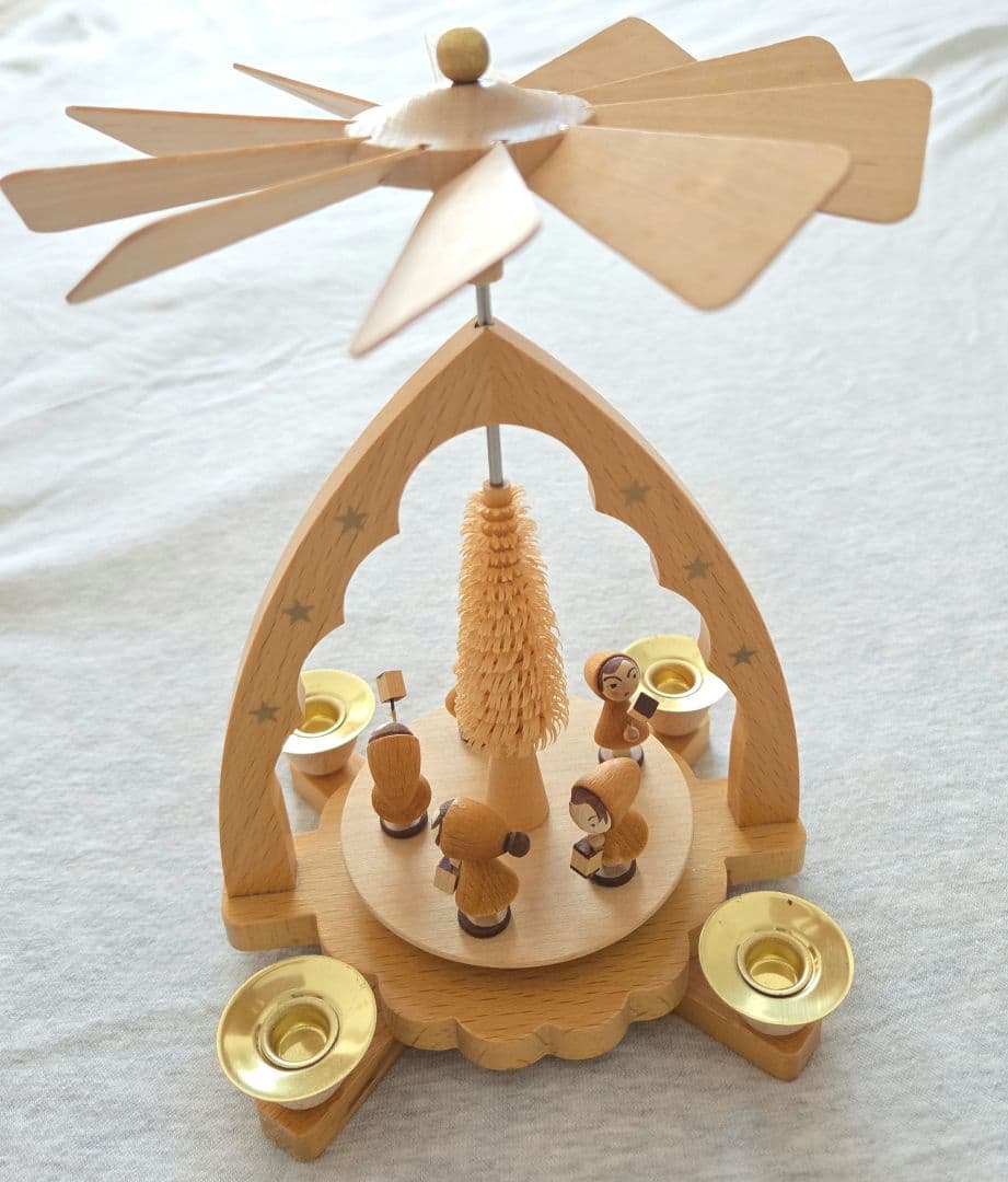 ★良品★ドイツ　クリスマス　ウィンドミル　キャンドル　ザイフェン