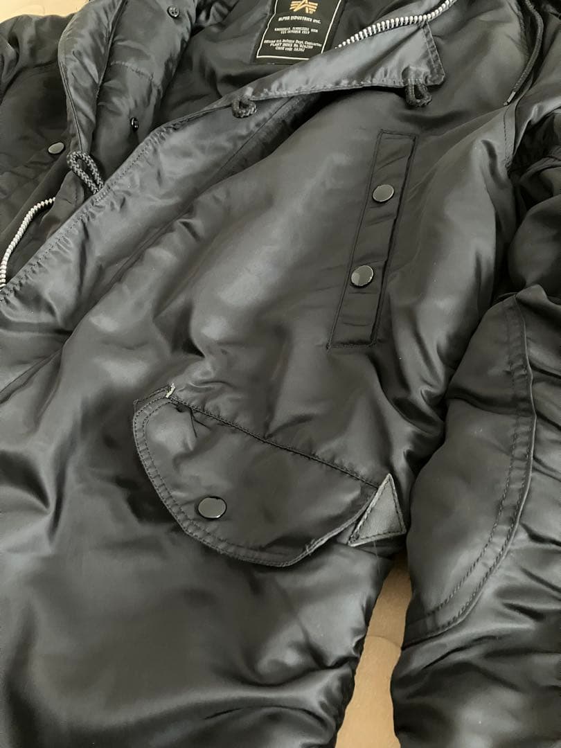 美品　ALPHA INDUSTRIES N3B ブラック M メンズ