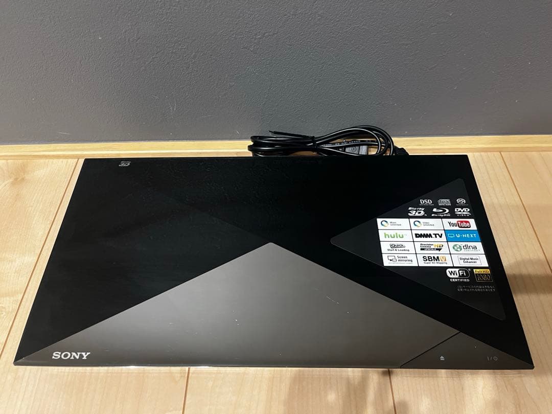 ソニー ブルーレイプレイヤー BDP-S6200 リモコン・HDMIケーブル付き