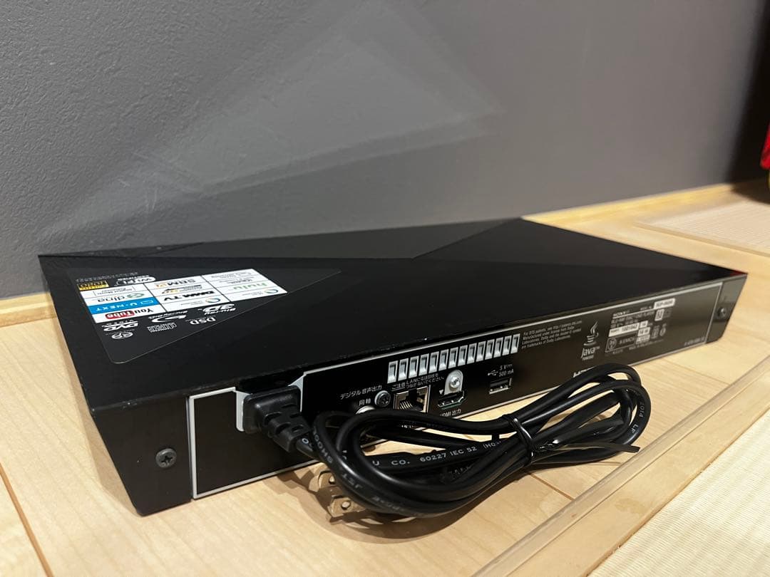 ソニー ブルーレイプレイヤー BDP-S6200 リモコン・HDMIケーブル付き