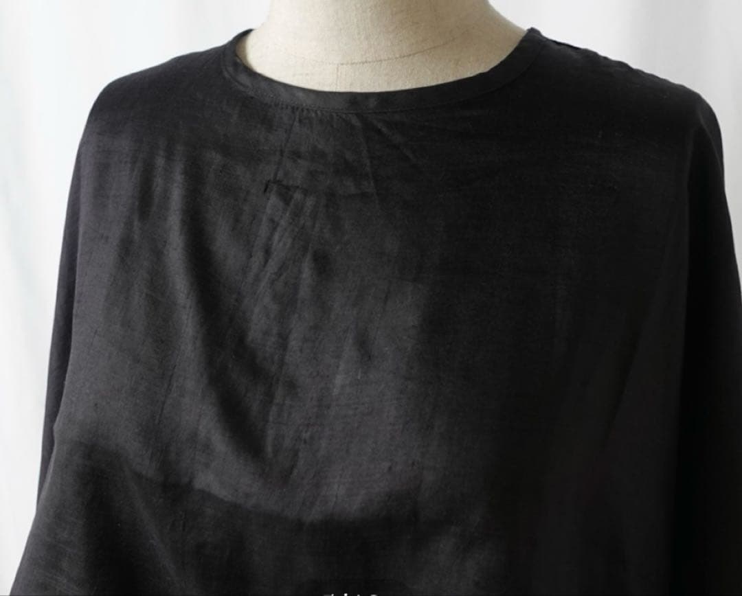 トップス BUNON Back Button Short Wide Blouse