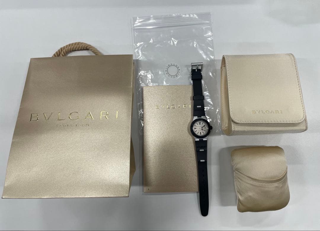 【莉那】BVLGARI AL29TA アルミニウム クォーツ レディース