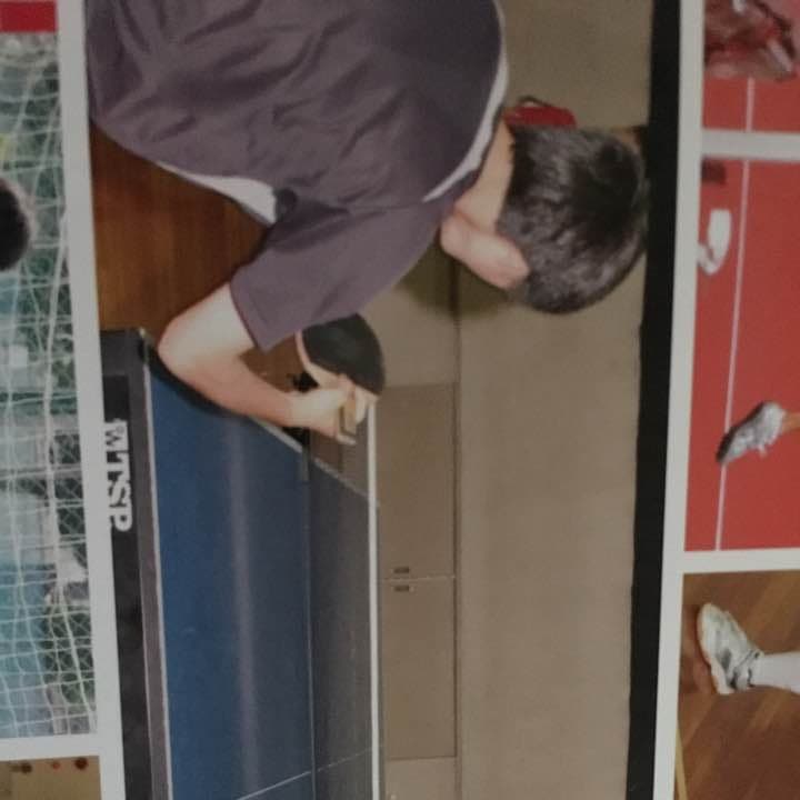 卓球ラケット両面ラバー付き