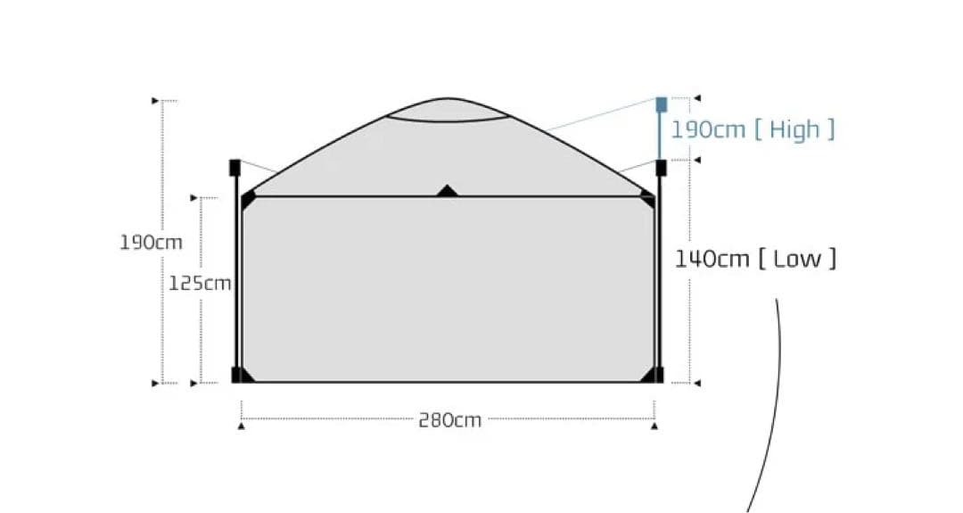 BACKCOUNTRY タープ・シェード 280cm
