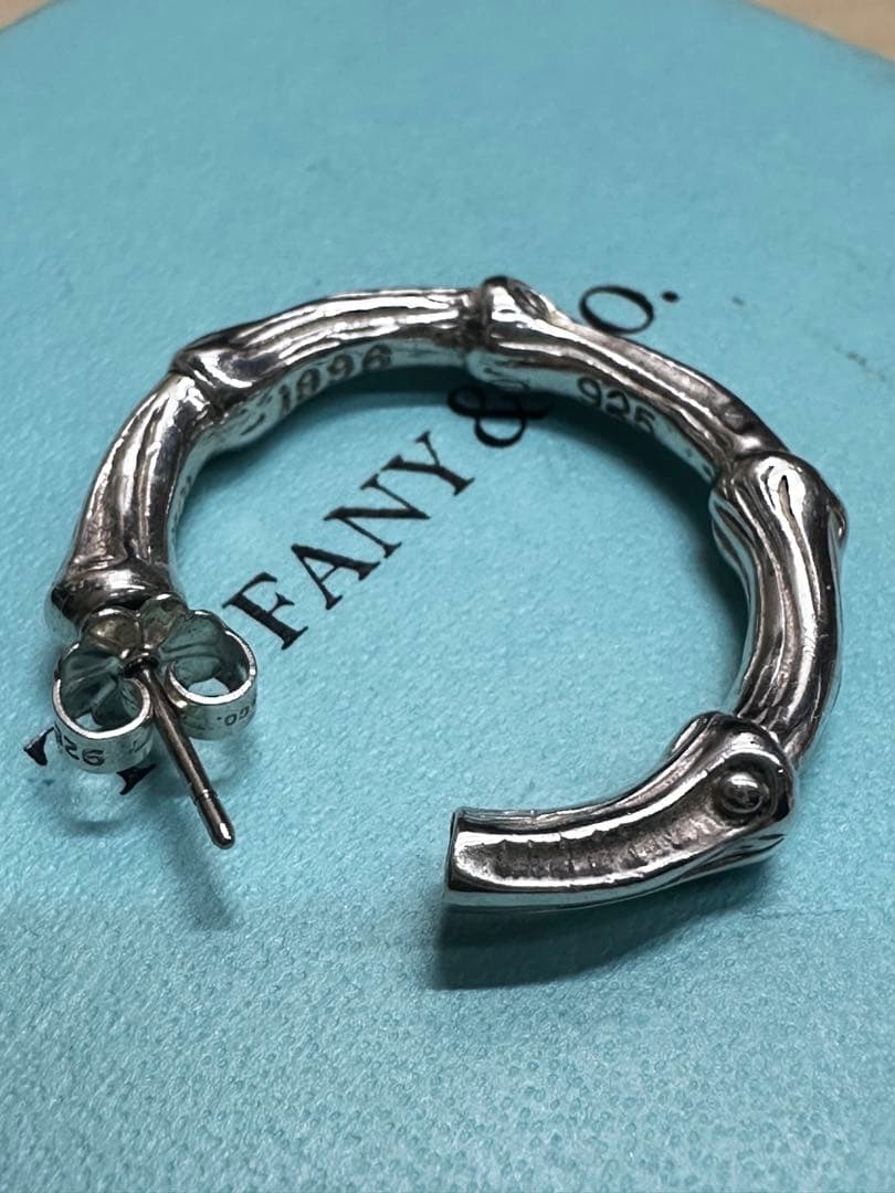 TIFFANY＆Co ティファニー バンブー フープ ピアス 片耳のみ約27㎜