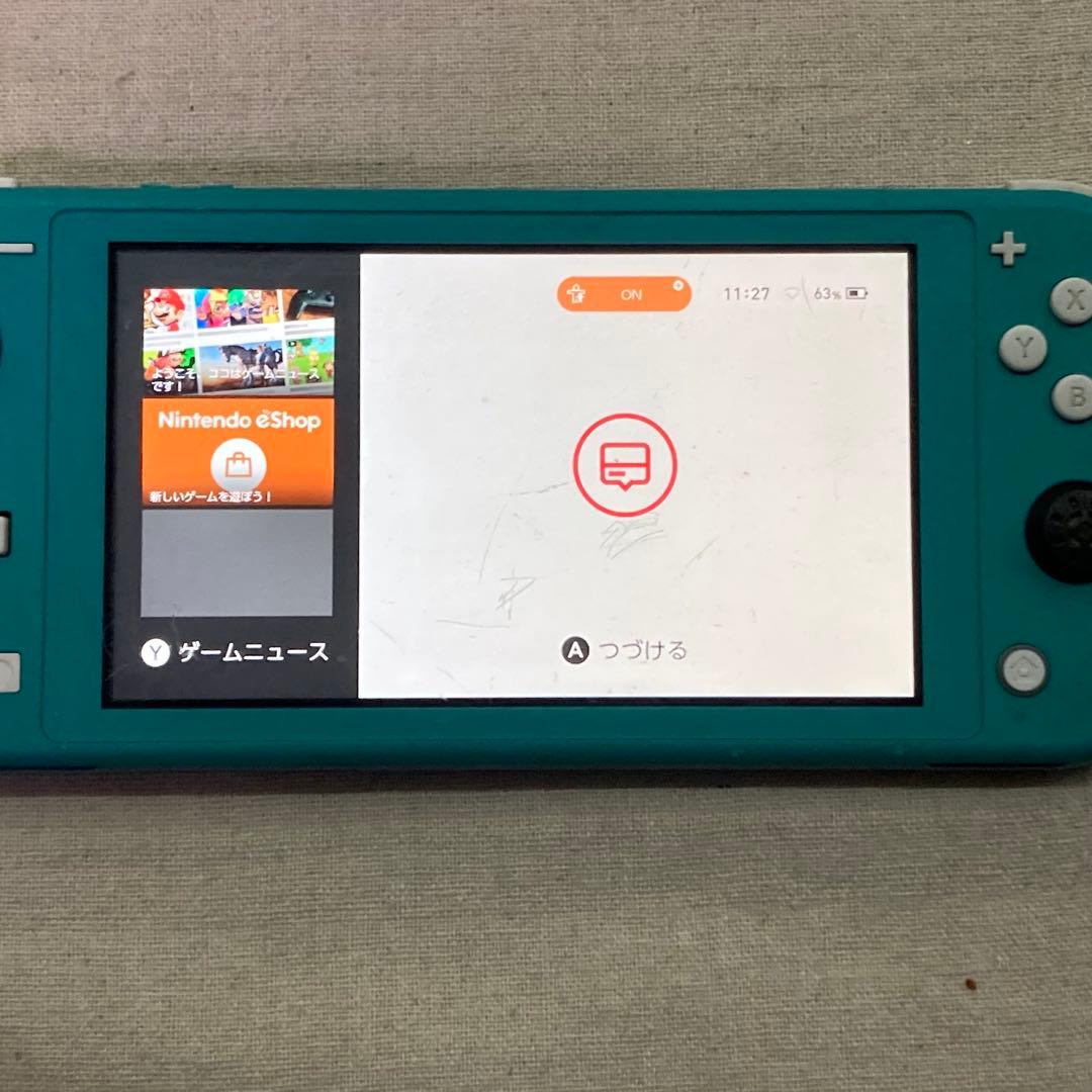 現状品 Nintendo 任天堂 Switch Lite ターコイズブルー　JA