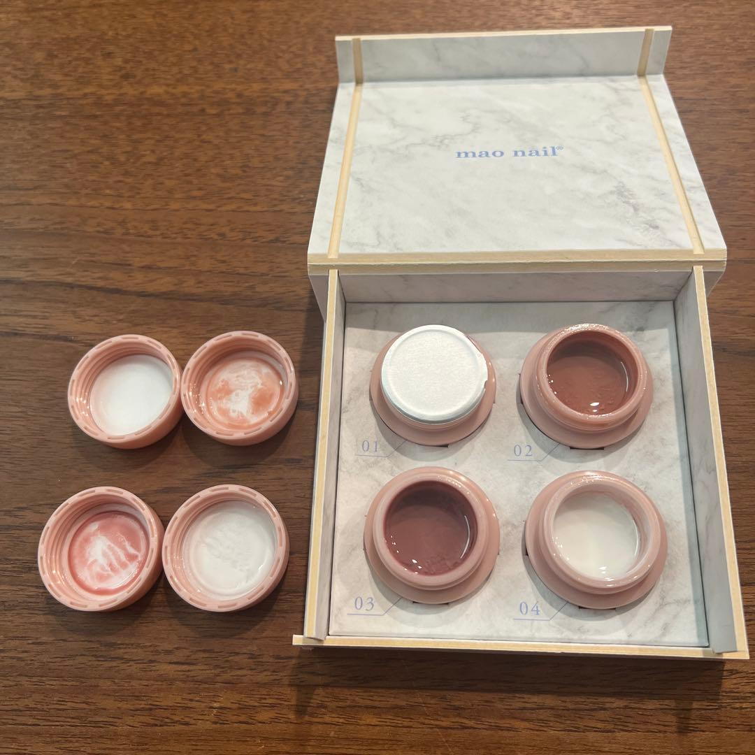 MORELUN mao gel 4個セット ピンク系