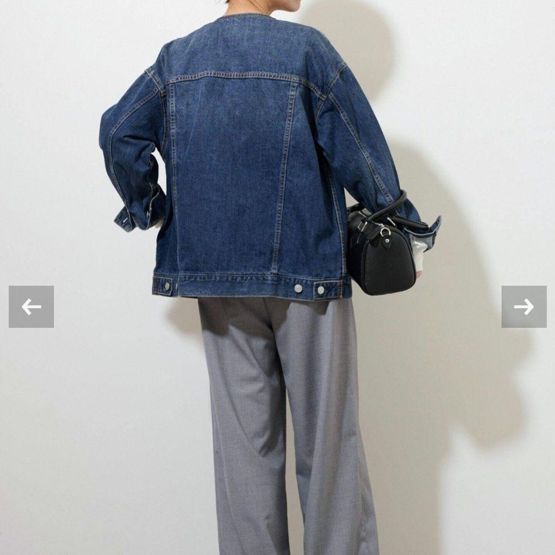 Journal standard relume ノーカラーデニムジャケット
