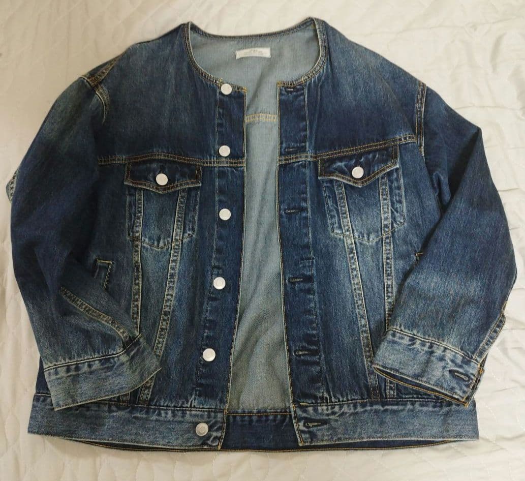 Journal standard relume ノーカラーデニムジャケット