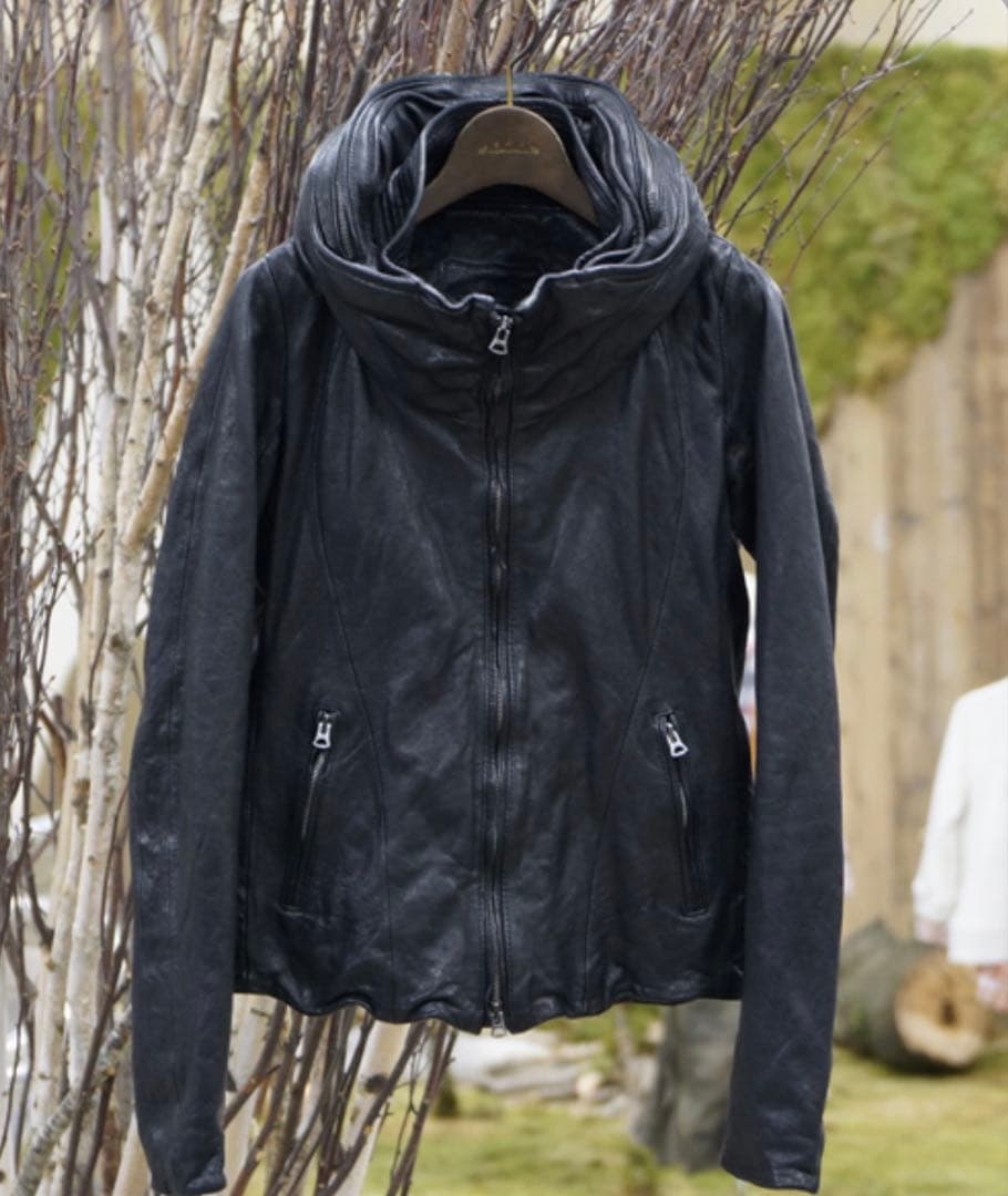 【美品】goa ゴア ビッグフード レザー ジャケット