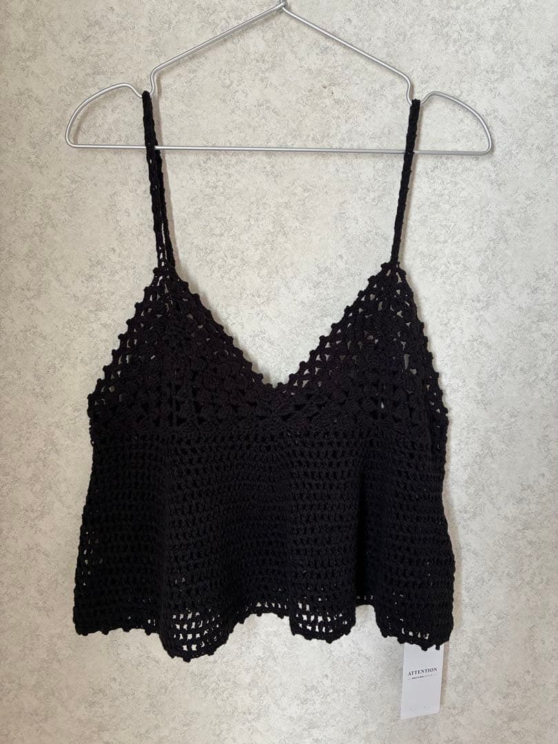 【新品未使用】スピックアンドスパン クロシェニットキャミソール