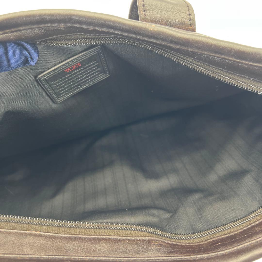 TUMI トゥミ レザー ビジネスバッグ 2WAY 茶　ショルダーストラップ新品
