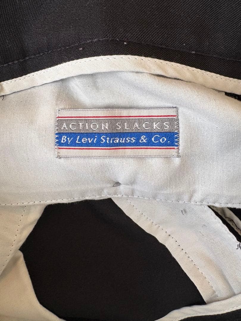 90’s USA Levi’s ACTION SLACKS ブラック w34
