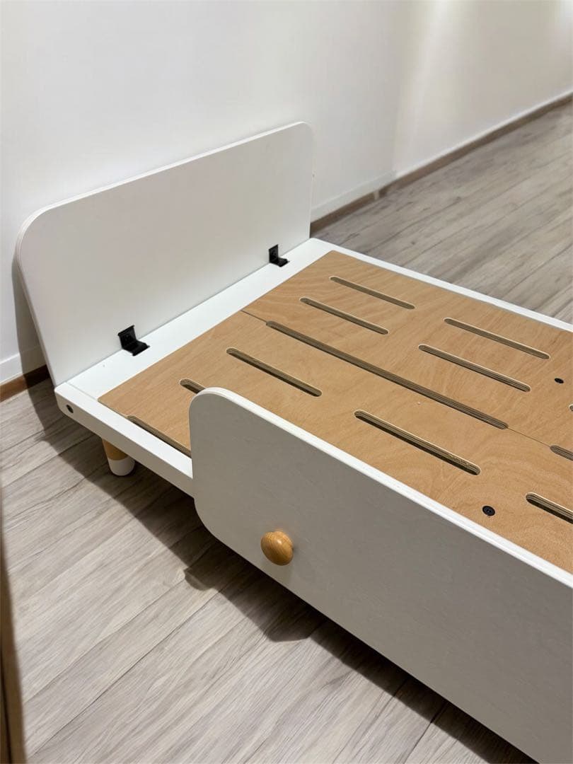 2歳〜5歳⭐︎HOPPL ホップル　べベッド　キッズベッド　ホワイト　マット別出品