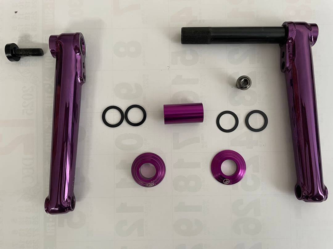 希少MankindJusticeCranks purple 2.5PC175mm