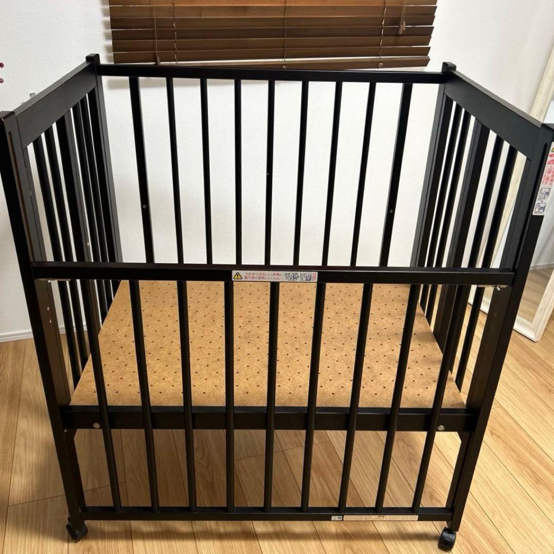 ワンタッチハイベッド　クールミニ　ダークブラウン　発送たのメル便送料込