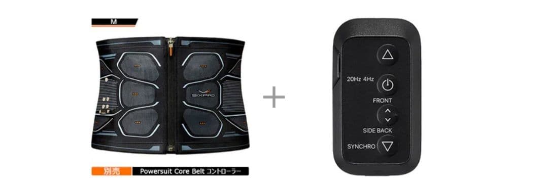 シックスパッド パワースーツコアベルト 専用コントローラーセットM ブ ラック