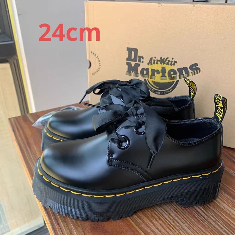 Dr.martens 厚底 2穴 ローカット マーチンブーツ レディース24cm