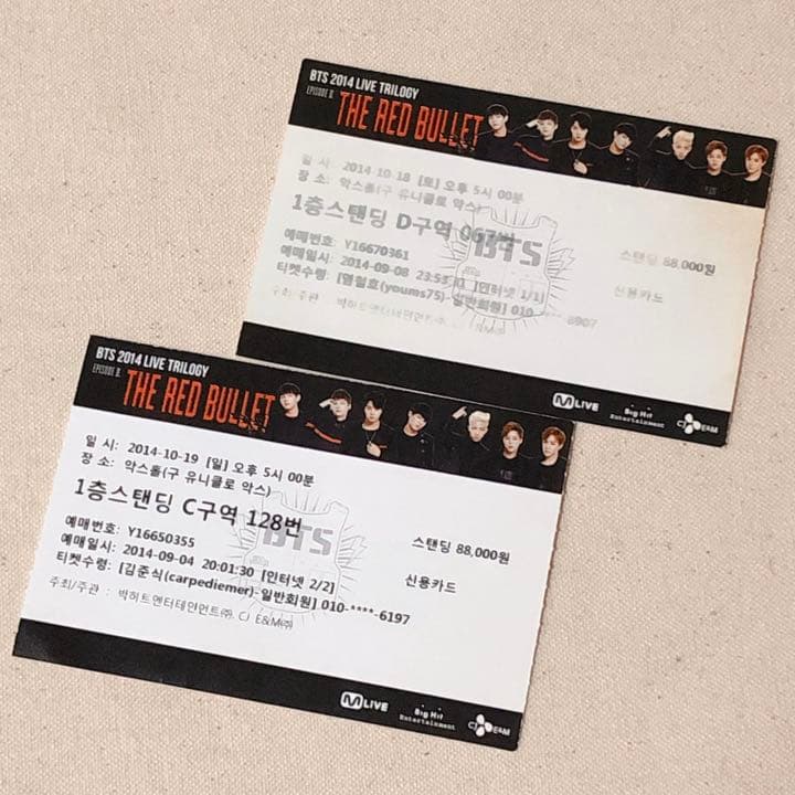 BTS バンタン TRB チケット 半券