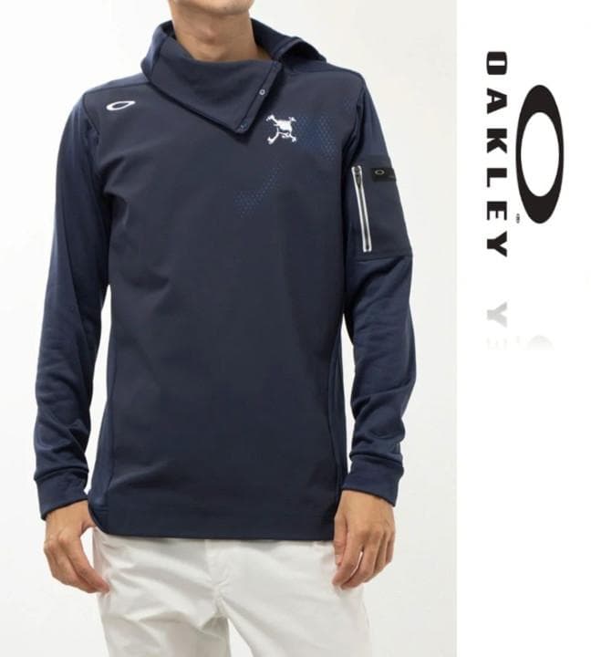 新品タグ付き【オークリー】SKULL 3.0 タートルネック カットソー XL