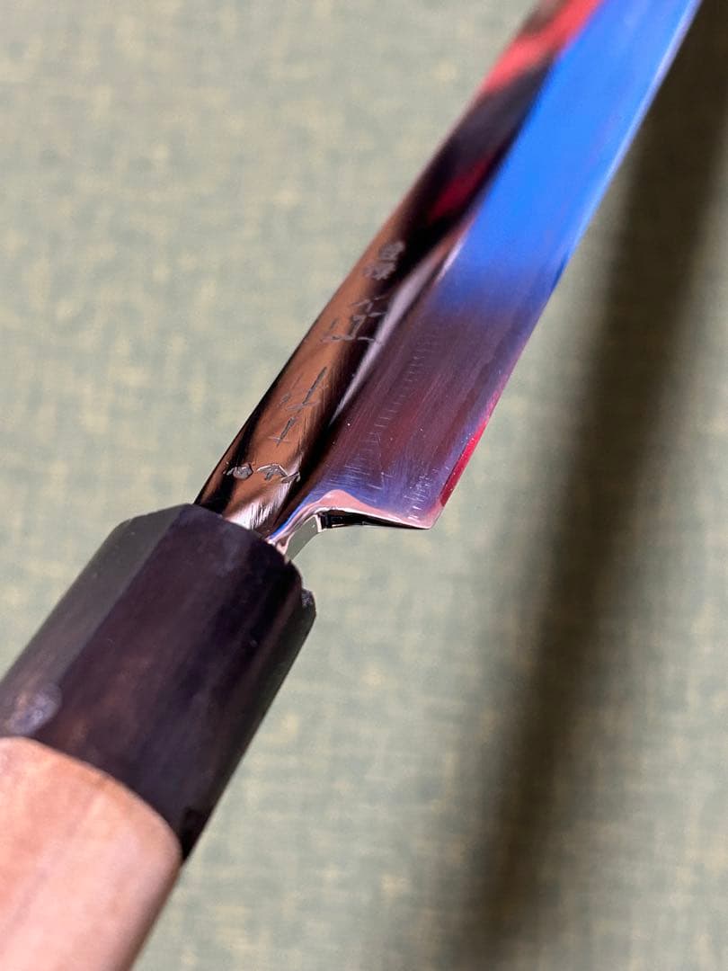 蛸引包丁　正本総本店　白二鋼　8寸（24.7㎝）